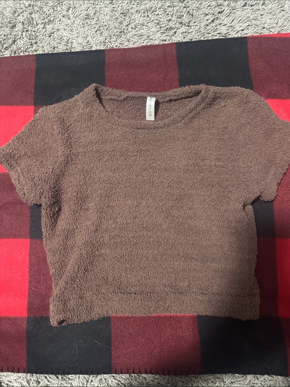 Brown Short Sleeve Textured Tee - RUY? Brand